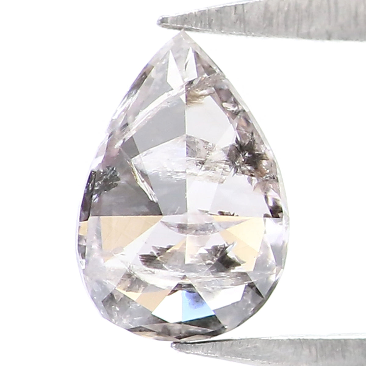 0.39 CT Natural Loose Pear Shape Diamond Salt And Pepper Pear Cut Diamond 5.90 MM Natural Loose Grey Color Pear Brilliant Cut Diamond KQ861