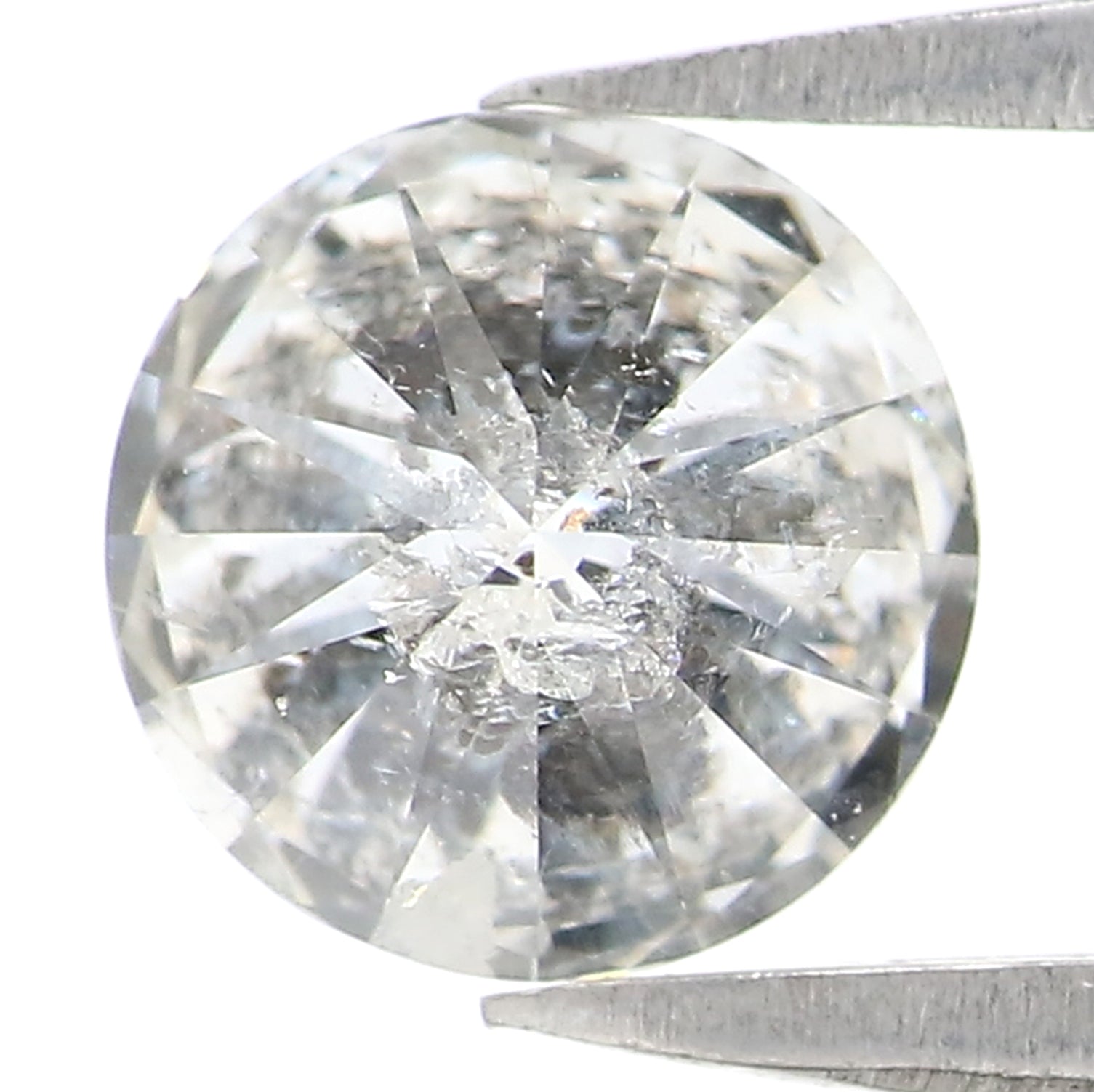 Natural Loose Round Brilliant Cut Diamond White - G Color 1.27 CT 6.45 MM Round Shape Rose Cut Diamond L2579