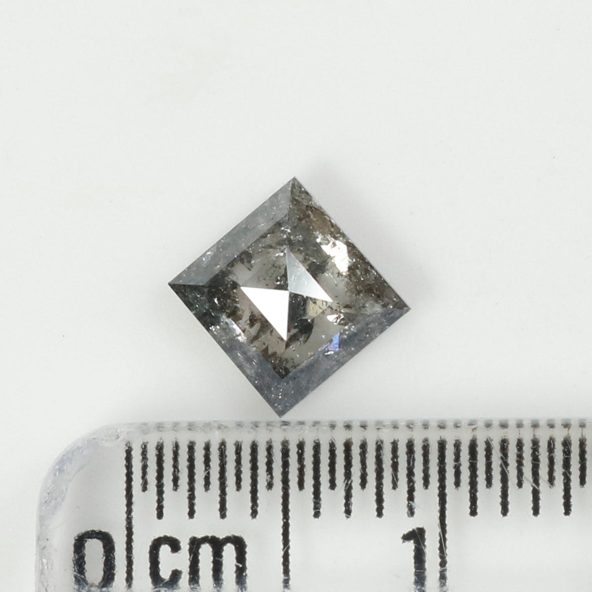 0.96 CT Natural Loose Kite Shape Diamond Salt And Pepper Kite Shape Diamond 7.80 MM Natural Black Grey Color Kite Rose Cut Diamond QL221