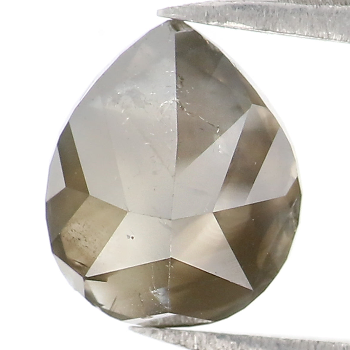 1.18 Ct Natural Loose Pear Shape Diamond Green Black Color Pear Cut Diamond 7.00 MM Natural Loose Diamond Pear Brilliant Cut Diamond QL1653