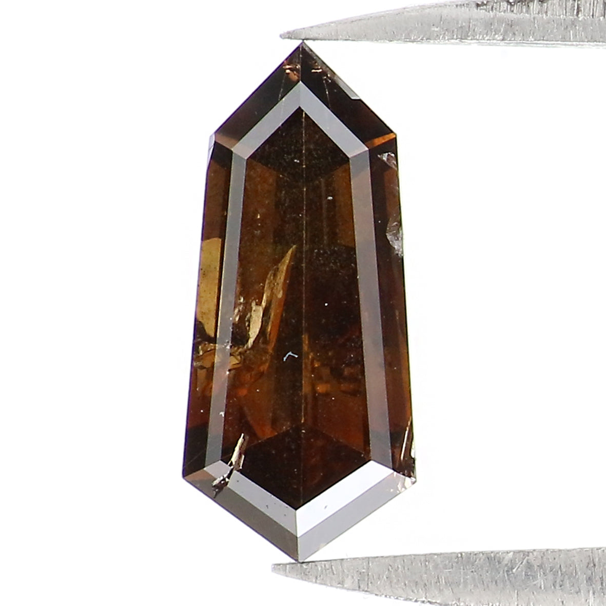 0.81 CT Natural Loose Shield Shape Diamond Brown Color Shield Cut Diamond 9.15 MM Natural Brown Color Diamond Shield Rose Cut Diamond LQ1656