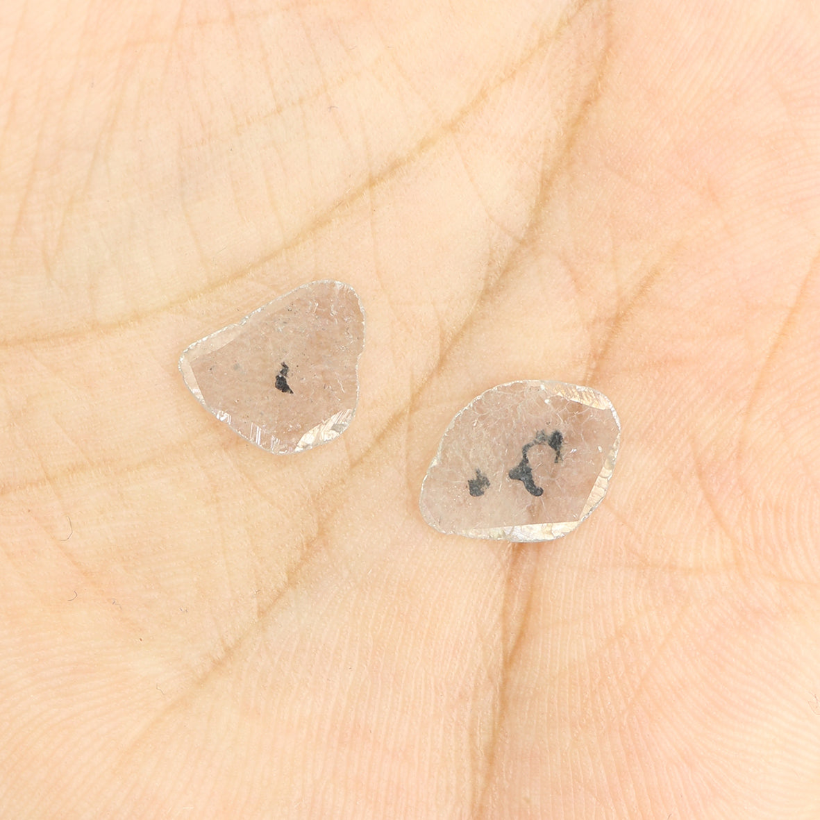 1.11 CT Natural Loose Slice Shape Diamond Grey Color Slice Cut Diamond 10.50 MM Natural Loose Grey Color Slice Irregular Cut Diamond LQ9837