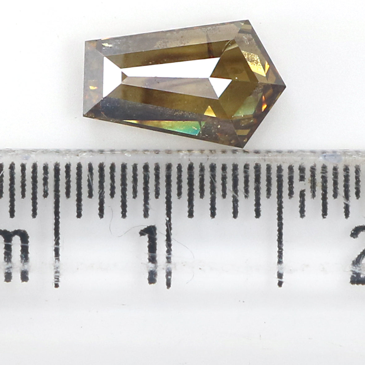 1.28 CT Natural Loose Shield Shape Diamond Brown Color Shield Cut Diamond 9.10 MM Natural Loose Brown Diamond Shield Rose Cut Diamond QL1826