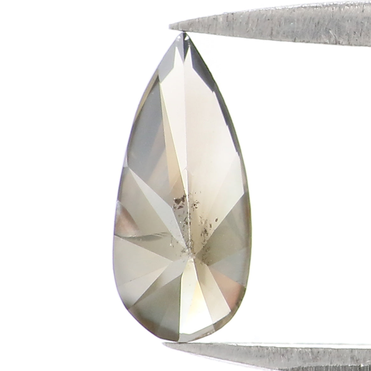 0.51 CT Natural Loose Pear Shape Diamond Black Grey Pear Brilliant Cut Diamond 8.20 MM Natural Black Grey Color Pear Shape Diamond LQ1557