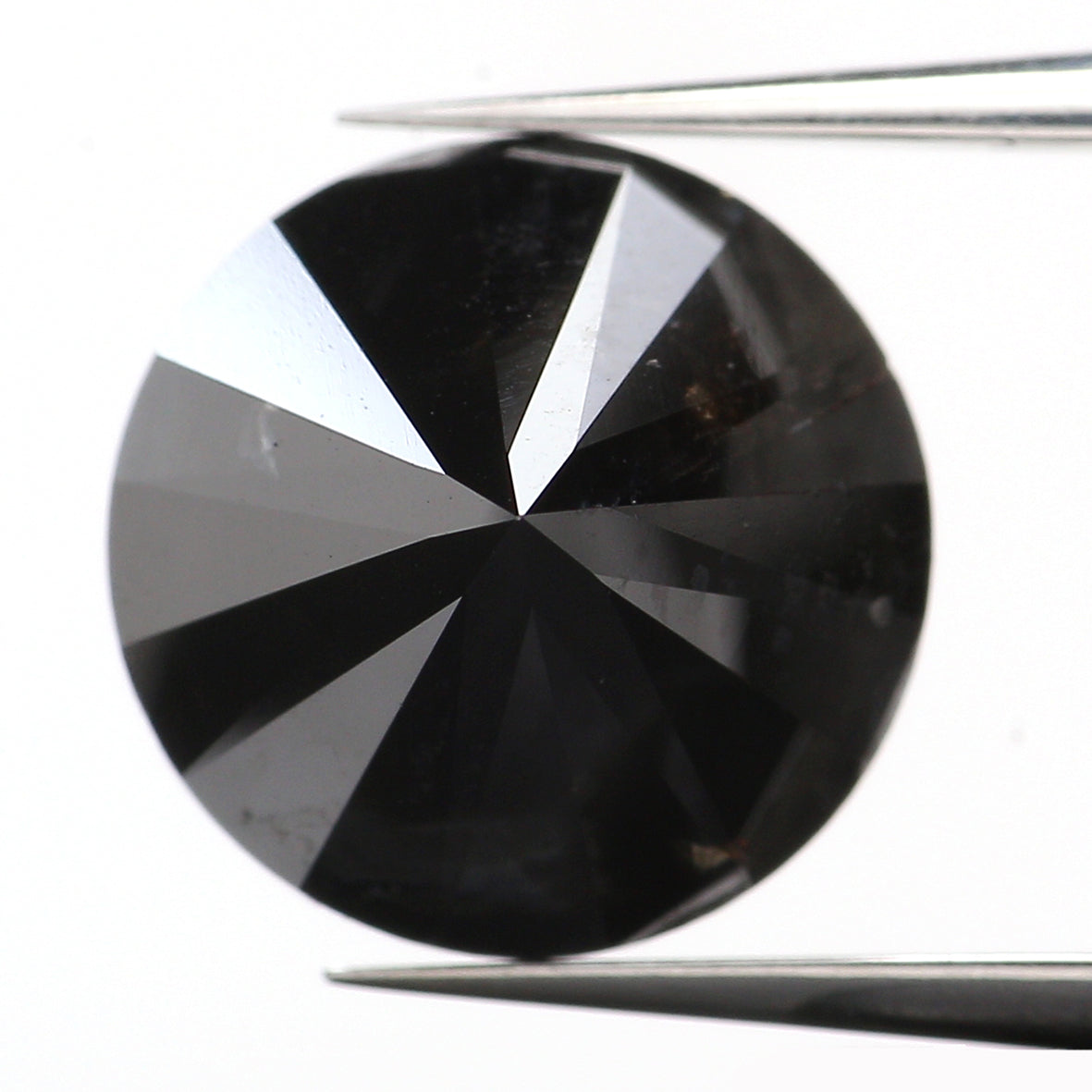 4.23 Ct Natural Loose Round Shape Diamond Black Color Round Cut Diamond 9.65 MM Natural Loose Diamond Round Brilliant Cut Diamond QL9505