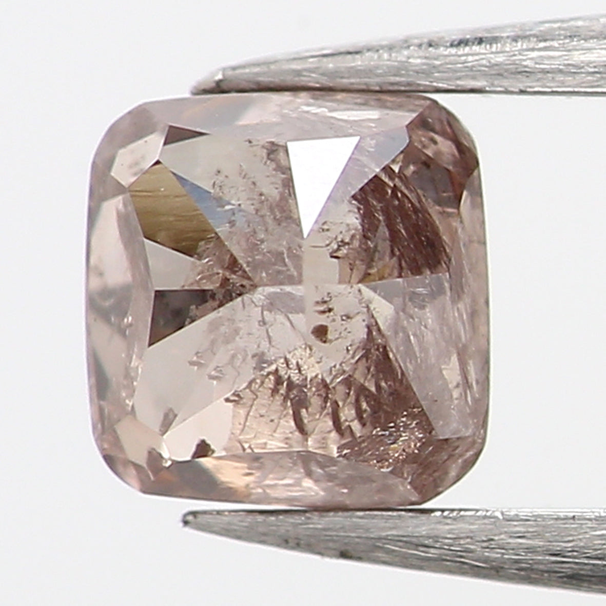 0.22 Ct Natural Loose Diamond, Cushion Diamond, Brown Diamond, Pink Diamond, Polished Diamond, Real Diamond, Rustic Diamond L5600