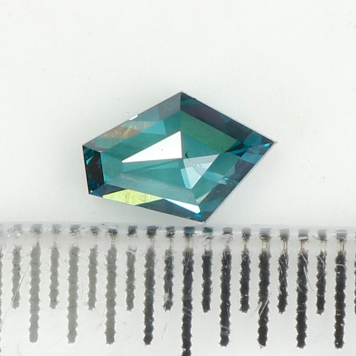 0.25 CT Natural Loose Shield Shape Diamond Blue Color Shield Cut Diamond 5.15 MM Natural Loose Blue Color Shield Rose Cut Diamond KQ2239