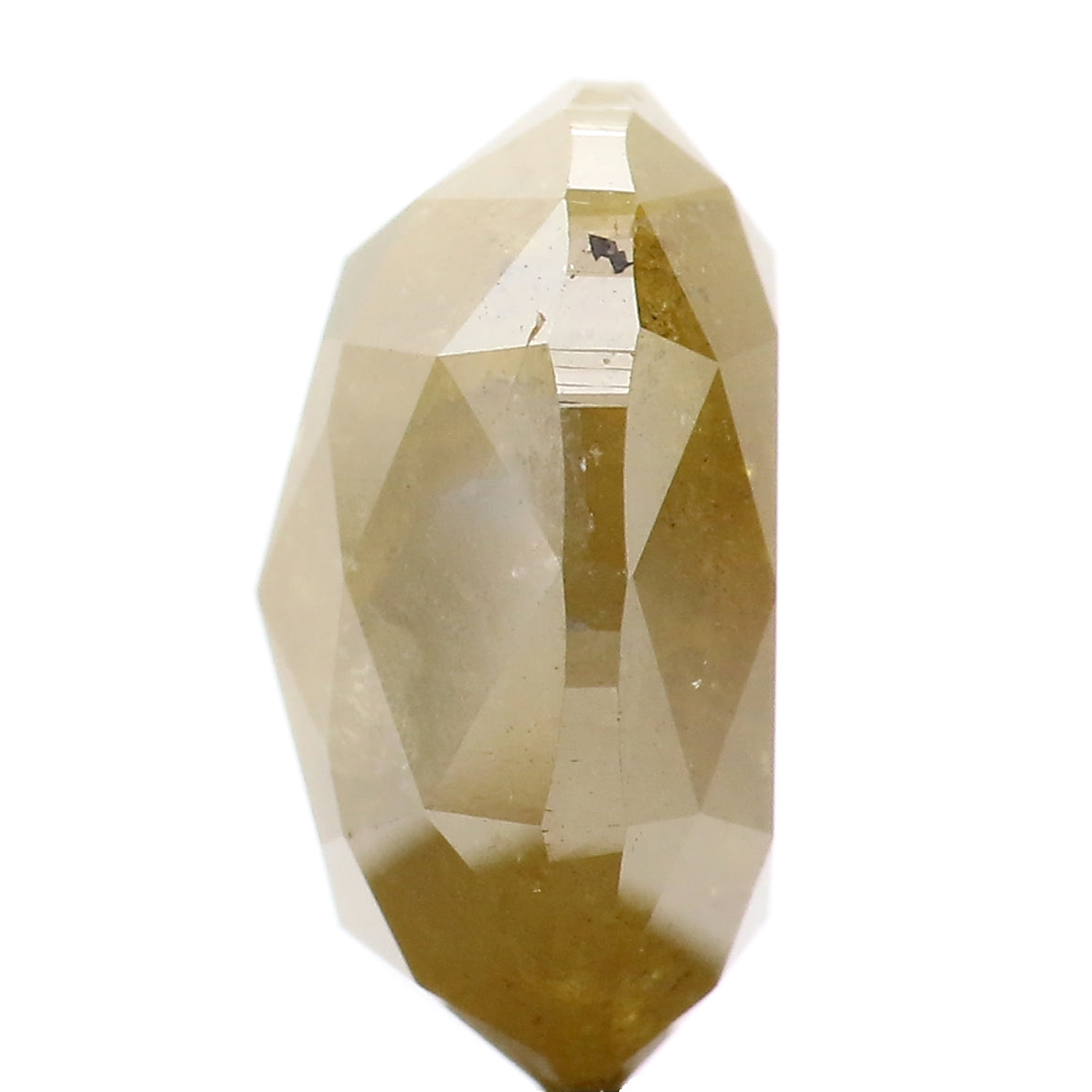 5.01 CT Natural Loose Oval Shape Diamond Yellow Color Oval Shape Diamond 11.40 MM Natural Loose Green Color Oval Rose Cut Diamond QL8645