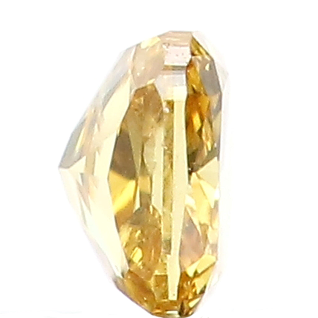 0.14 Ct Natural Loose Diamond Cushion Yellow Color SI2 Clarity 3.20 MM L8619