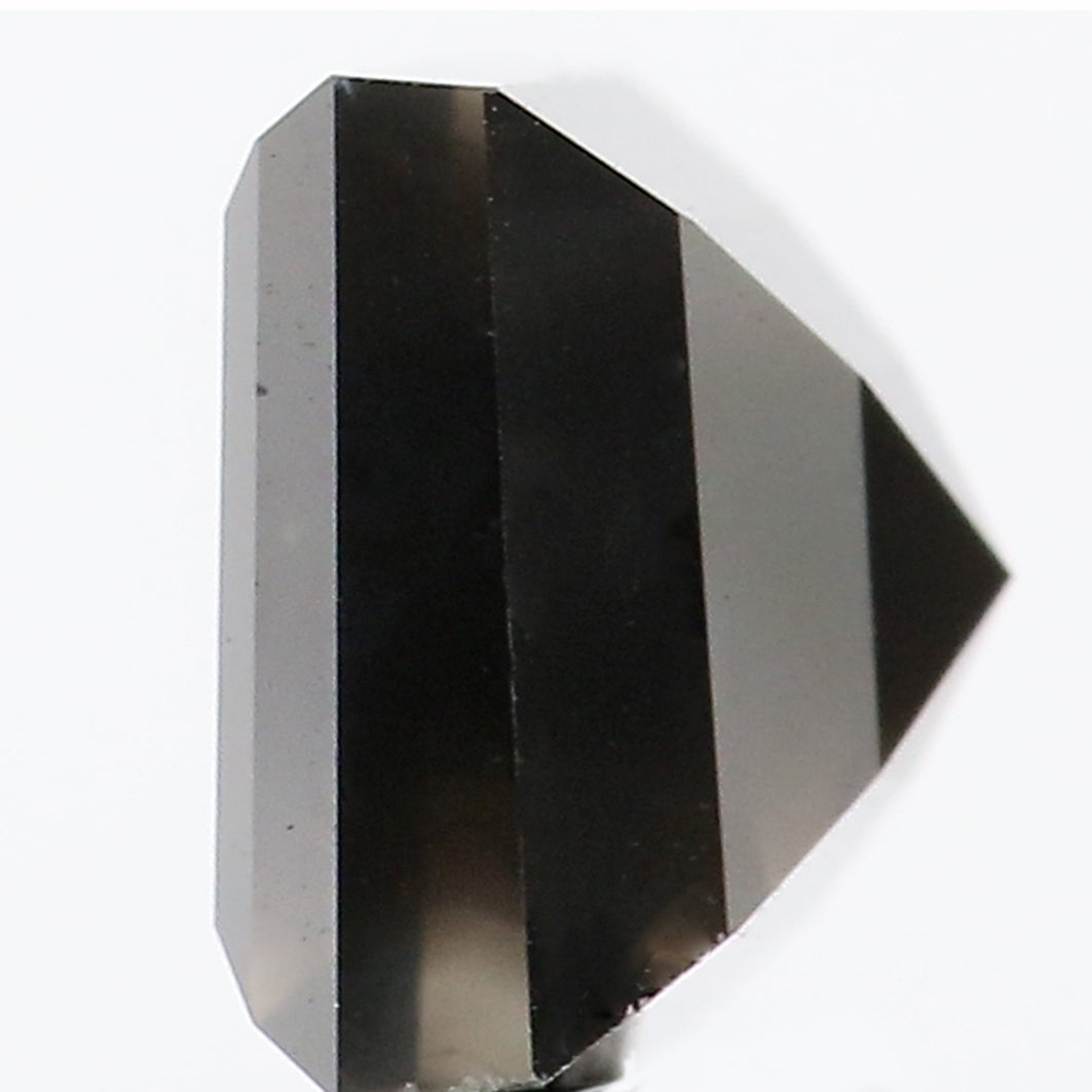 3.07 Ct IGI CERTIFIED Natural Loose Princess Cut Diamond Fancy Black Color Diamond 7.50 MM Natural Loose Diamond Kite Shape Diamond QL8662
