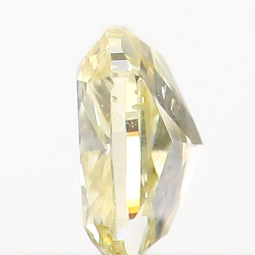 0.18 Ct Natural Loose Diamond Cushion Light Yellow Color SI1 Clarity 3.55 MM L8634