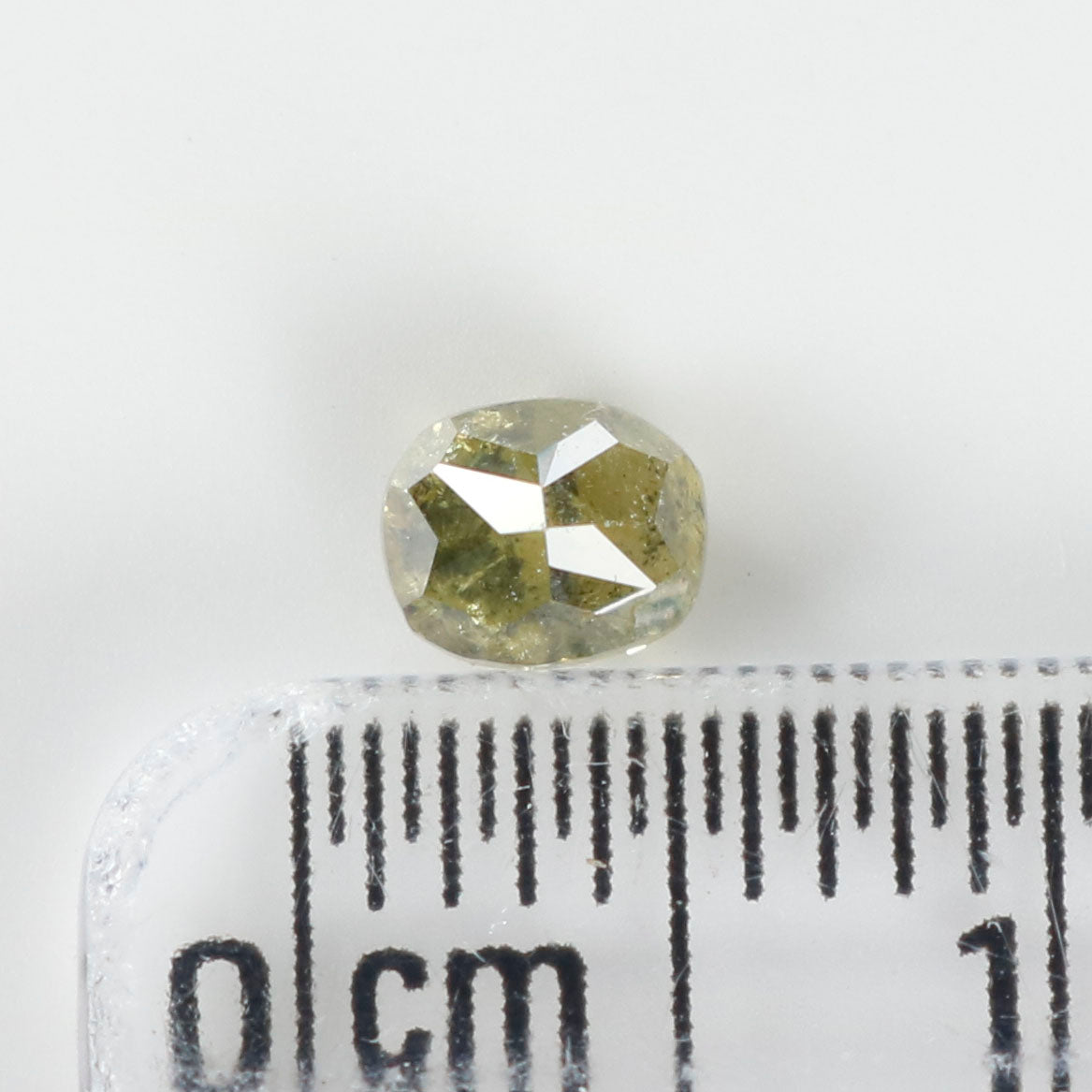 0.41 Ct Natural Loose Diamond, Cushion Diamond, Fancy  Diamond, Green Diamond, Yellow Diamond, Polished Diamond, Real Diamond L5634