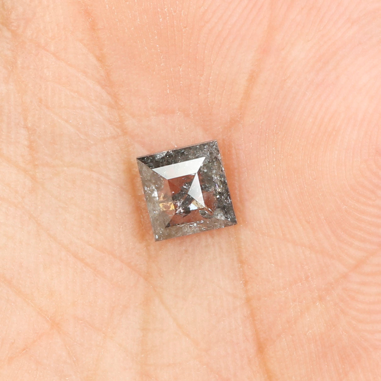 0.96 CT Natural Loose Kite Shape Diamond Salt And Pepper Kite Shape Diamond 7.80 MM Natural Black Grey Color Kite Rose Cut Diamond QL221
