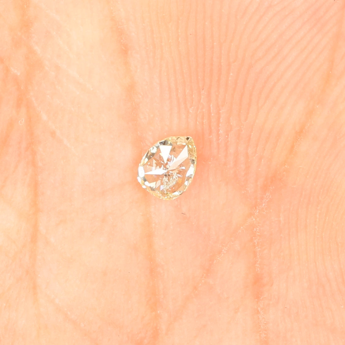 0.16 CT Natural Loose Diamond, Pear Diamond, Yellow Diamond, Rustic Diamond, Pear Cut Diamond, Fancy Color Diamond L5485