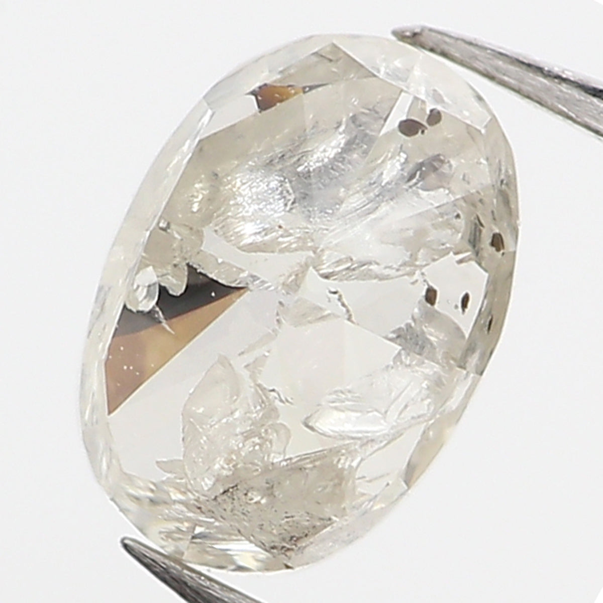 0.57 Ct Natural Loose Oval Shape Diamond Grey Color Oval Cut Diamond 5.50 MM Natural Loose Diamond Grey Oval Brilliant Cut Diamond QL5971