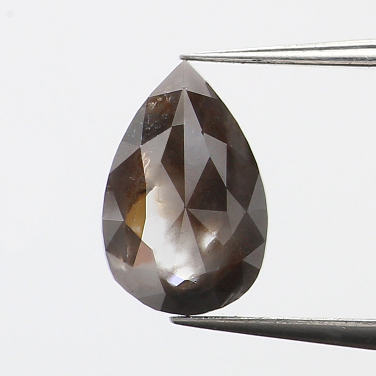 0.55 CT Natural Loose Pear Shape Diamond Brown Color Pear Shape Diamond 6.40 MM Natural Loose Brown Diamond Pear Rose Cut Diamond QL9598