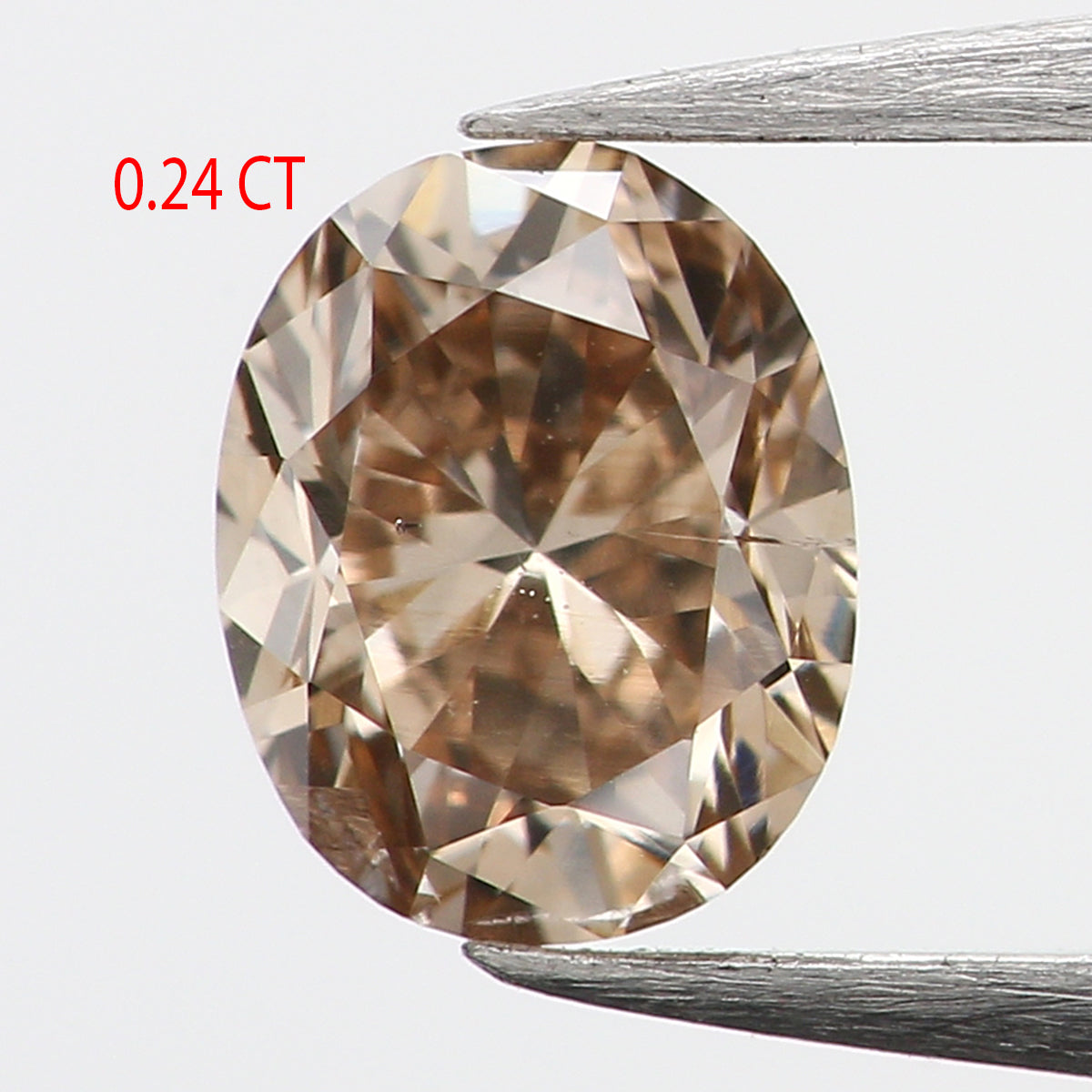 0.24 CT Natural Loose Oval Shape Diamond Brown Color Oval Cut Diamond 4.30 MM Natural Loose Brown Color Oval Brilliant Cut Diamond KQ2313