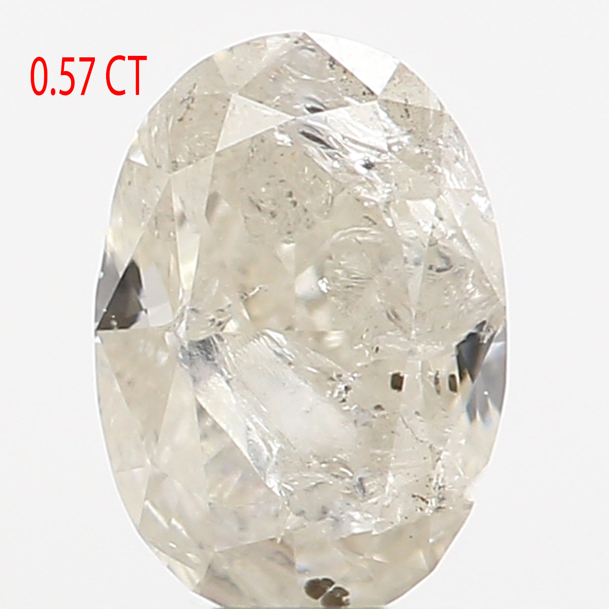 0.57 Ct Natural Loose Oval Shape Diamond Grey Color Oval Cut Diamond 5.50 MM Natural Loose Diamond Grey Oval Brilliant Cut Diamond QL5971