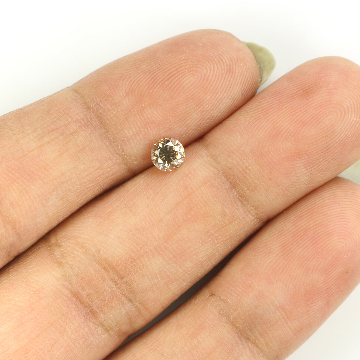 0.32 Ct Natural Loose Round Shape Diamond Brown Color Round Diamond 4.15 MM Natural Loose Brown Diamond Round Brilliant Cut Diamond LQB839