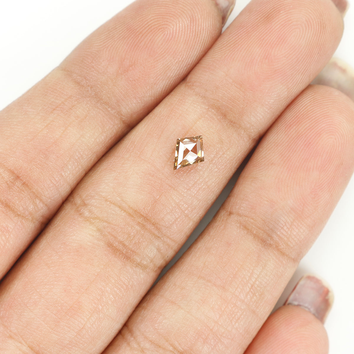 0.36 Ct Natural Loose Diamond, Kite Cut Diamond, Brown Color Diamond, Rose Cut Diamond, Real Rustic Diamond, Antique Diamond KR2320