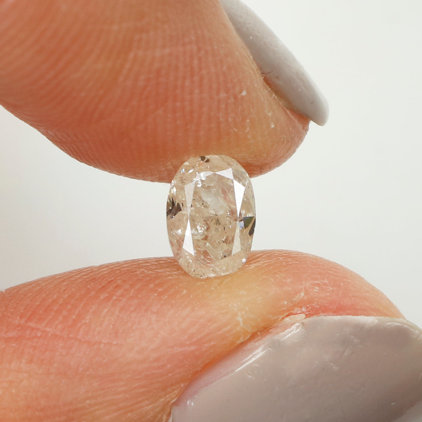 0.57 Ct Natural Loose Oval Shape Diamond Grey Color Oval Cut Diamond 5.50 MM Natural Loose Diamond Grey Oval Brilliant Cut Diamond QL5971