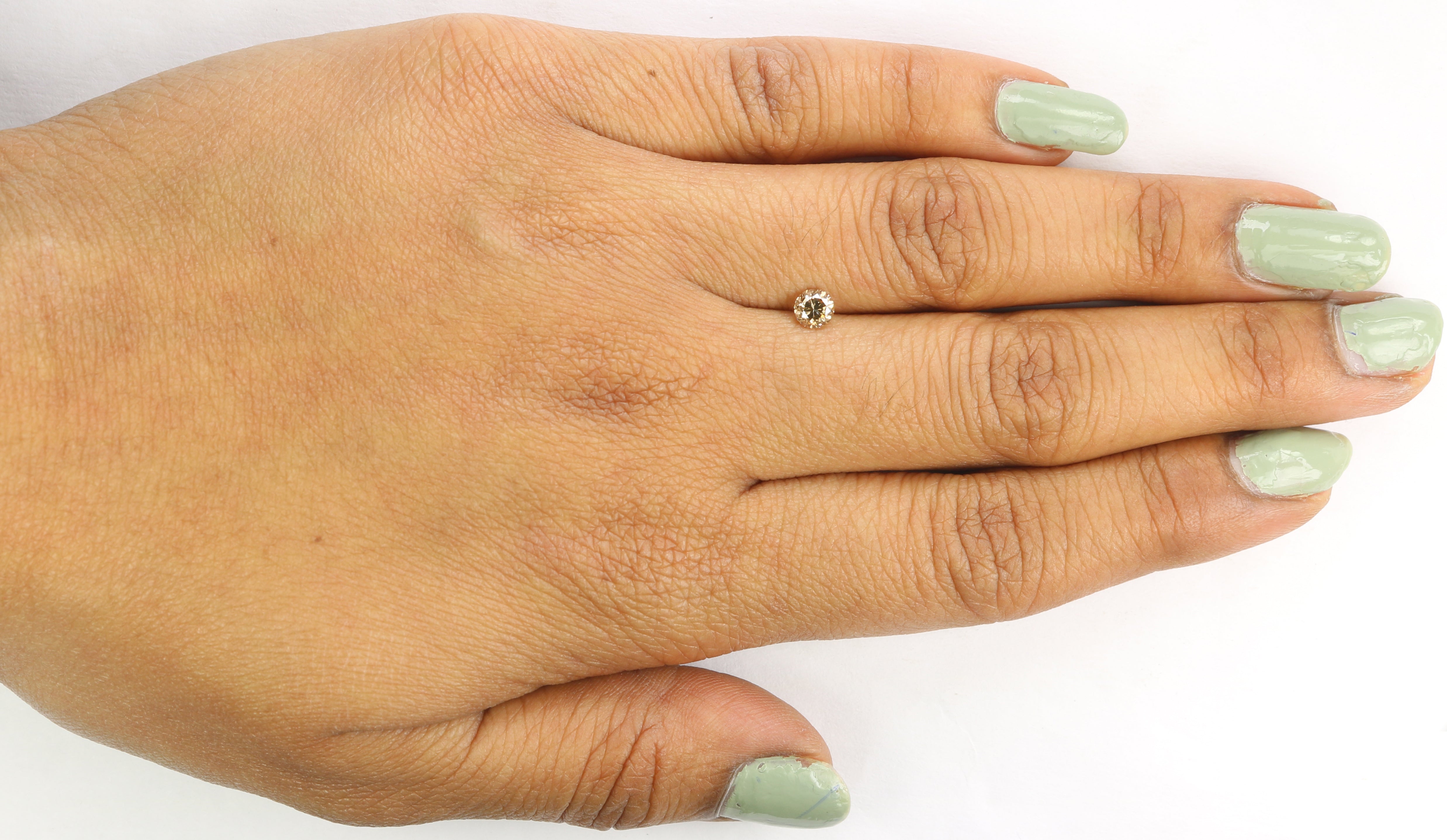 0.32 Ct Natural Loose Round Shape Diamond Brown Color Round Diamond 4.15 MM Natural Loose Brown Diamond Round Brilliant Cut Diamond LQB839