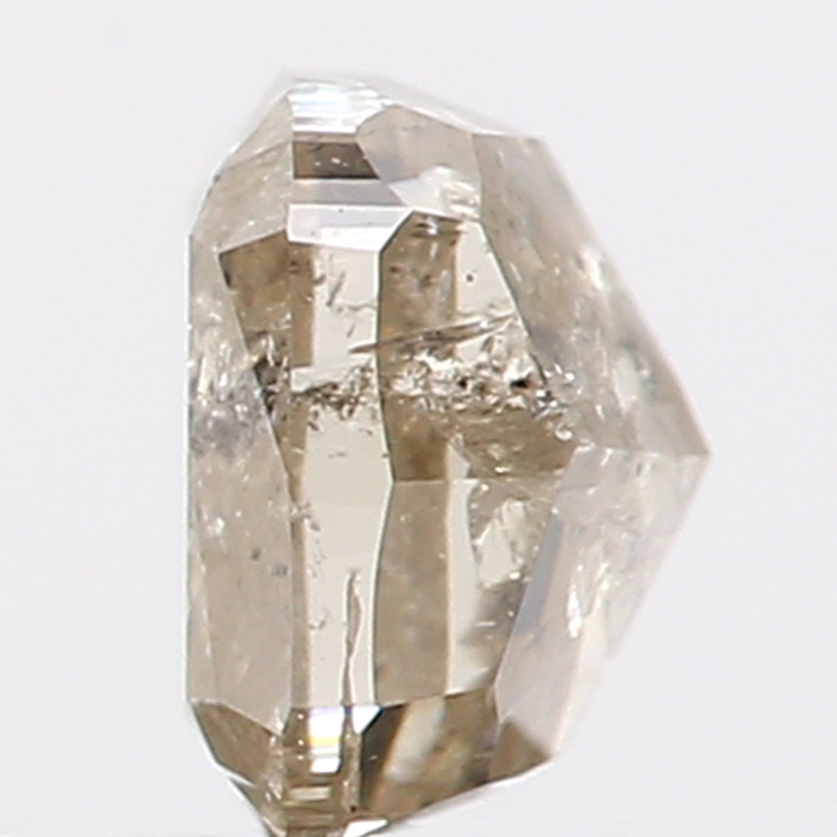0.65 Ct Natural Loose Diamond, Cushion Diamond, Yellow Diamond, Grey Diamond, Polished Diamond, Real Diamond, Rustic Diamond L5949