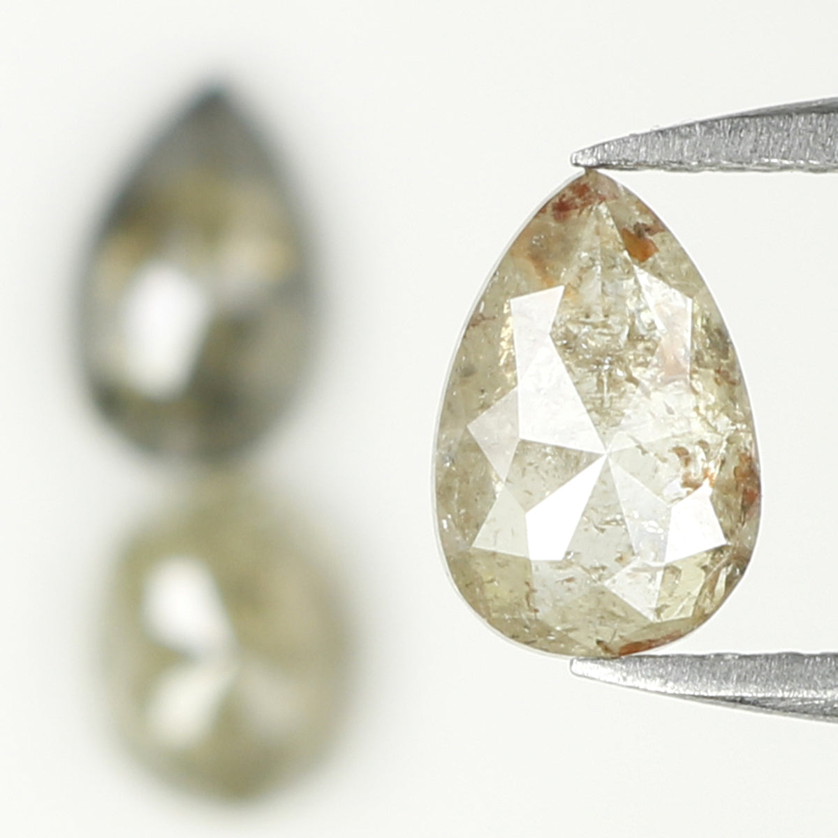 1.80 Ct Natural Loose Diamond, Mix Diamond, Salt And Pepper Diamond, Black Diamond, Grey Diamond, Pear Diamond, Oval Diamond, KDL656