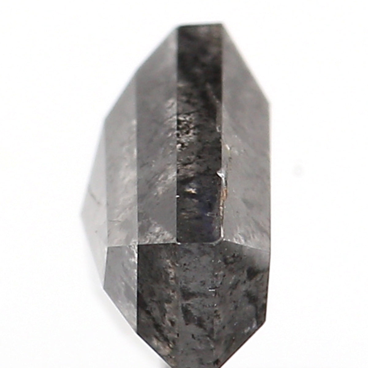 1.17 Ct Natural Loose Shield Shape Diamond Salt And Pepper Shield Cut Diamond 6.05 MM Black Gray Color Shield Shape Rose Cut Diamond QL285