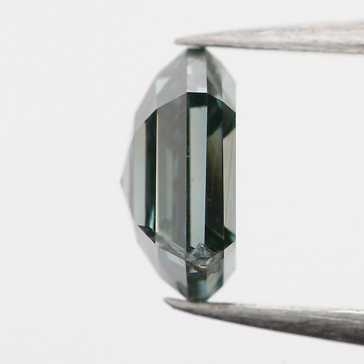 0.40 Ct Natural Loose Diamond, Hexagon Diamond, Blue Diamond, Hexagon Cut Diamond, Polished Diamond, Rose Cut Diamond, Rustic Diamond L573