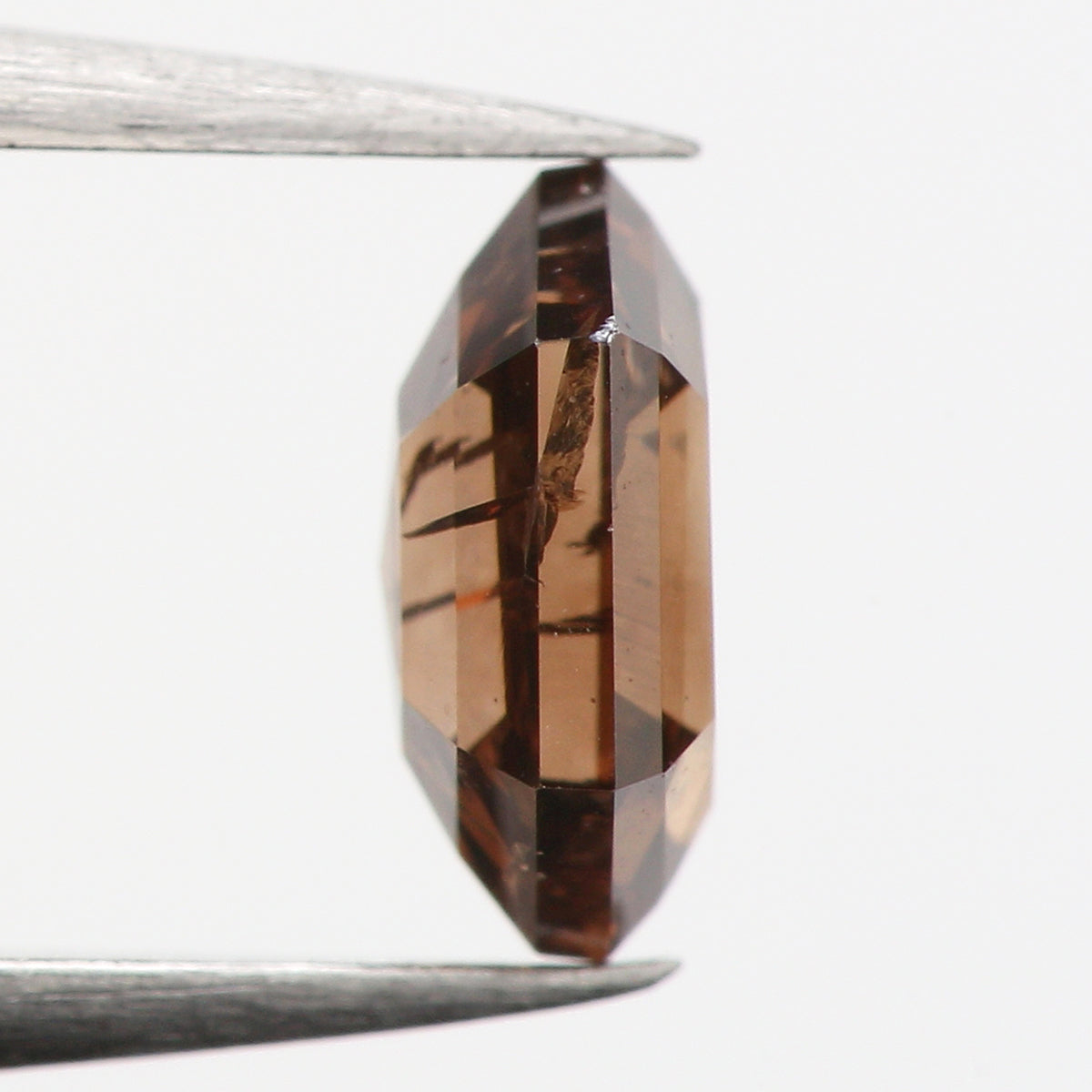 0.37 CT Natural Loose Hexagon Shape Diamond Brown Color Hexagon Shape Diamond 5.30 MM Natural Brown Color Hexagon Rose Cut Diamond QK2317
