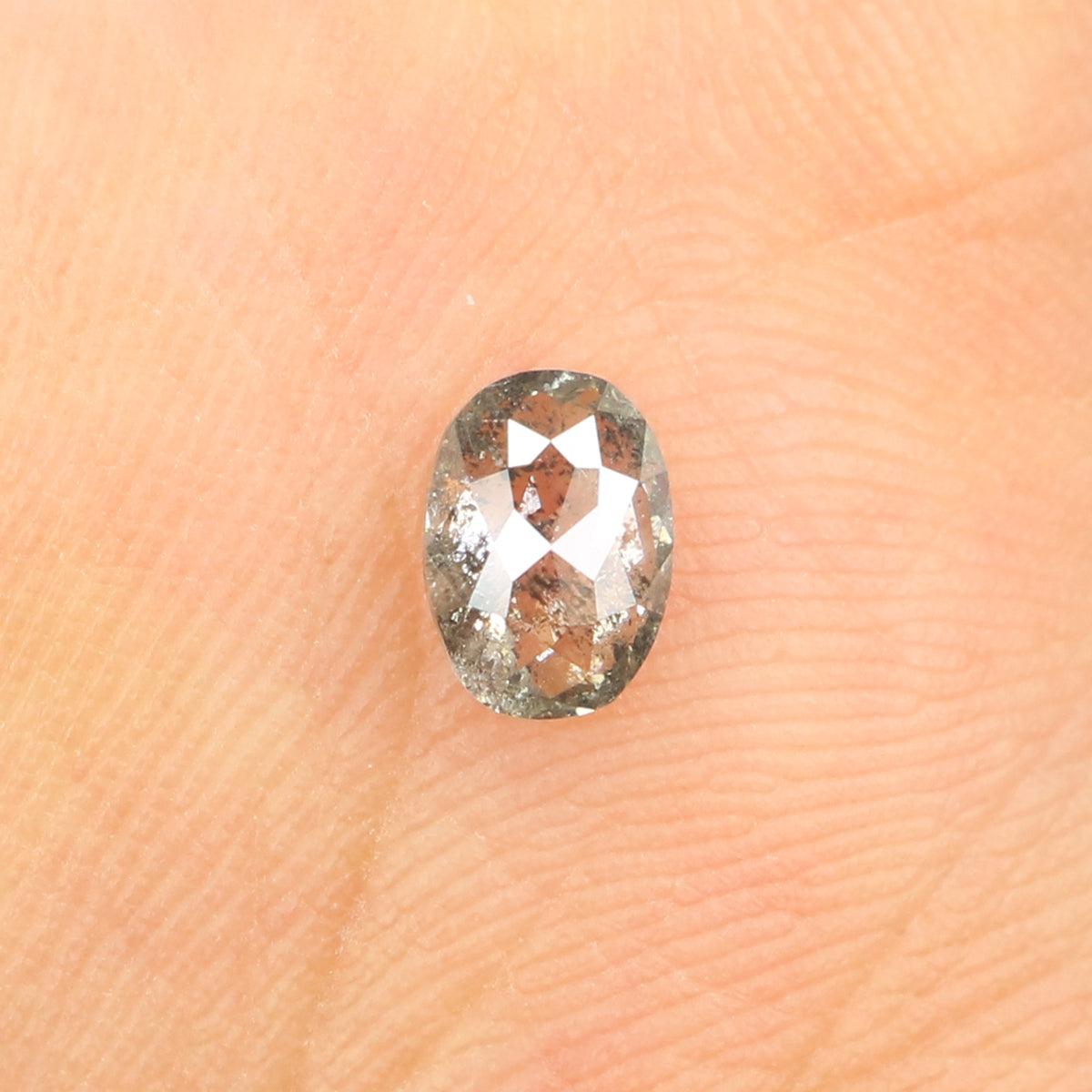 0.40 Ct Natural Loose Diamond, Oval Diamond, Black Diamond, Grey Diamond, Salt and Pepper Diamond, Antique Diamond, Real Diamond L422