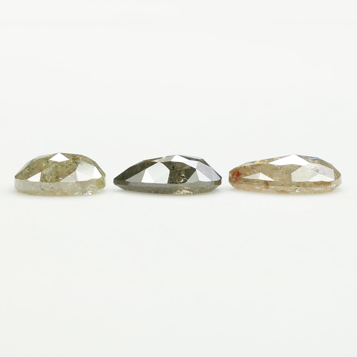 1.80 Ct Natural Loose Diamond, Mix Diamond, Salt And Pepper Diamond, Black Diamond, Grey Diamond, Pear Diamond, Oval Diamond, KDL656