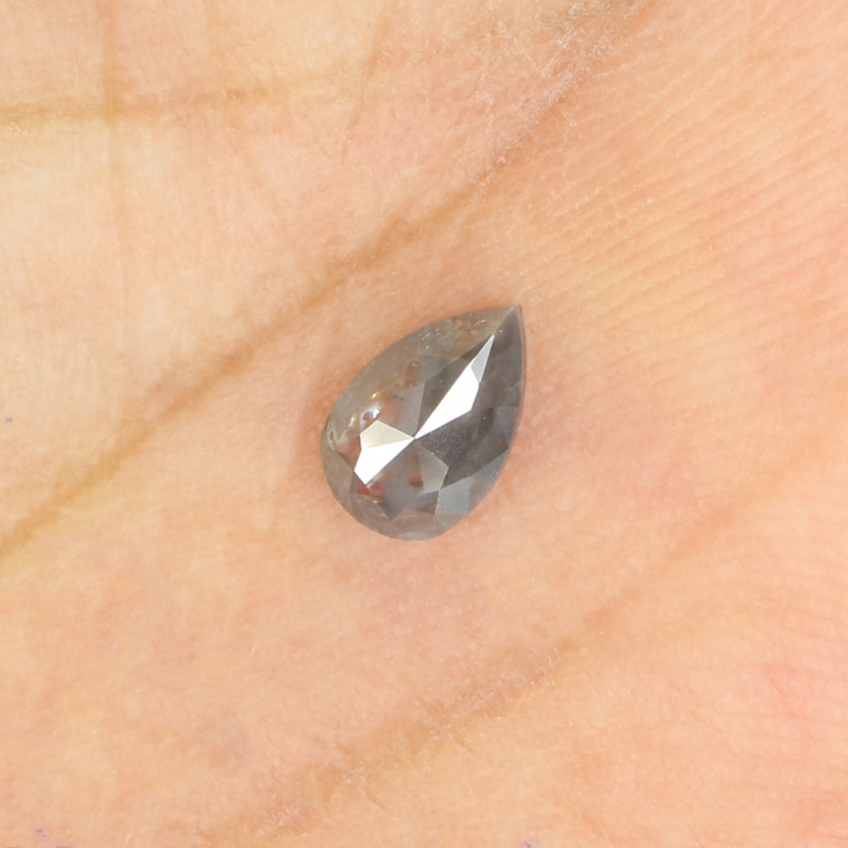 0.55 CT Natural Loose Pear Shape Diamond Brown Color Pear Shape Diamond 6.40 MM Natural Loose Brown Diamond Pear Rose Cut Diamond QL9598