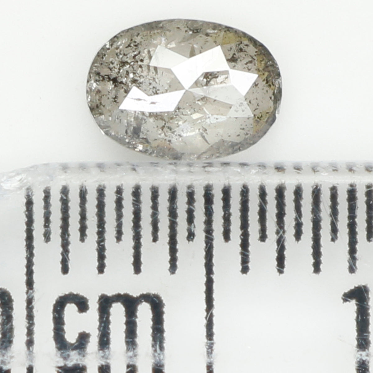 0.36 Ct Natural Loose Diamond, Oval Diamond, Black Diamond, Grey Diamond, Salt and Pepper Diamond, Antique Diamond, Real Diamond L424