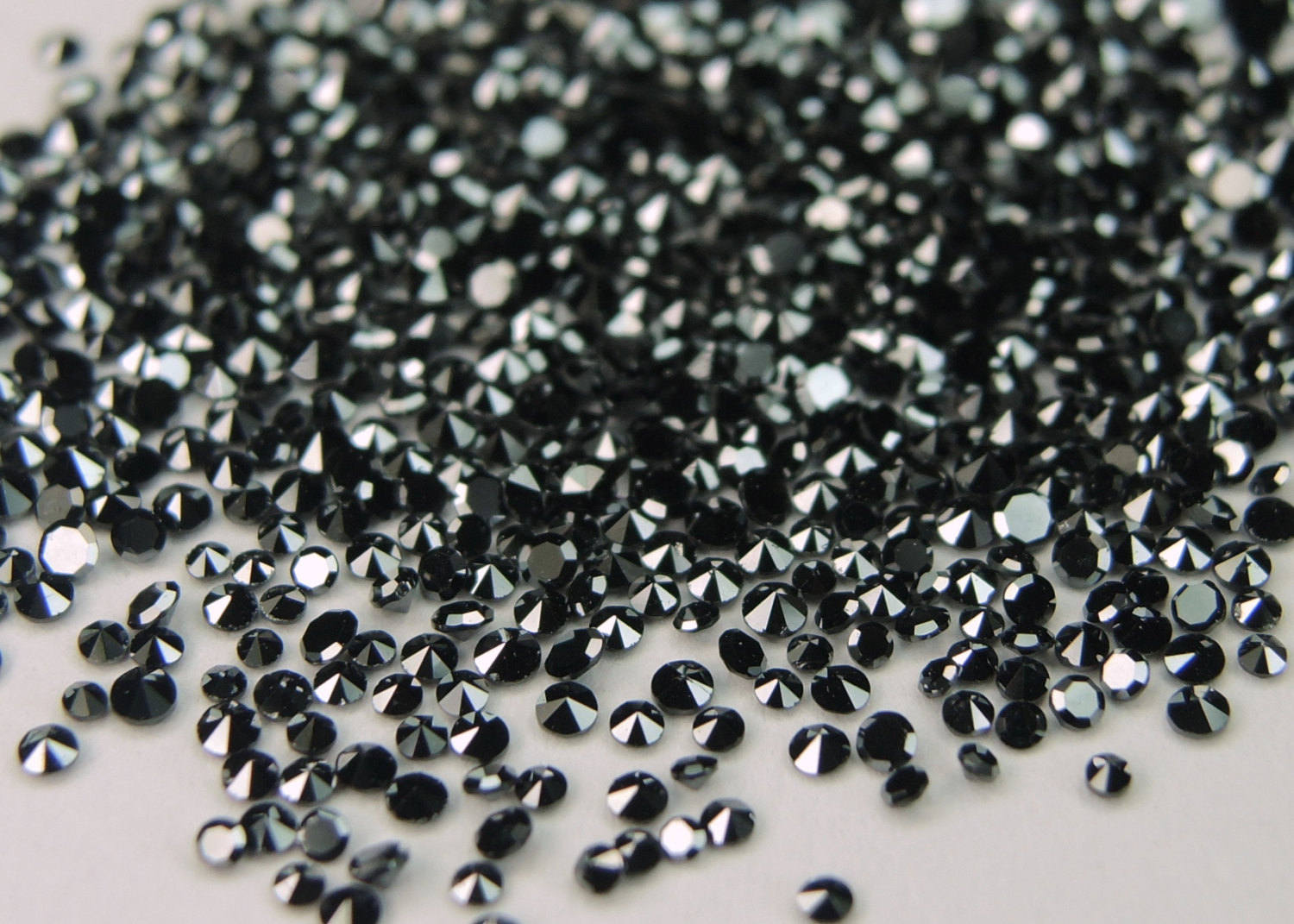 Natural Loose Diamond Round Single Cut Black 0.80 to 1.35 MM 100 Pcs Lot Q09
