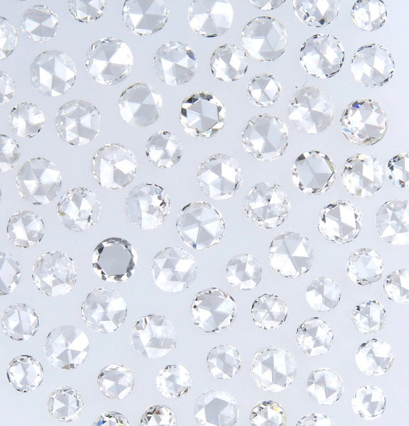 Natural Loose Diamond Old Rose Cut White Color SI1 Clarity 5.00 MM 1 Pcs Q122
