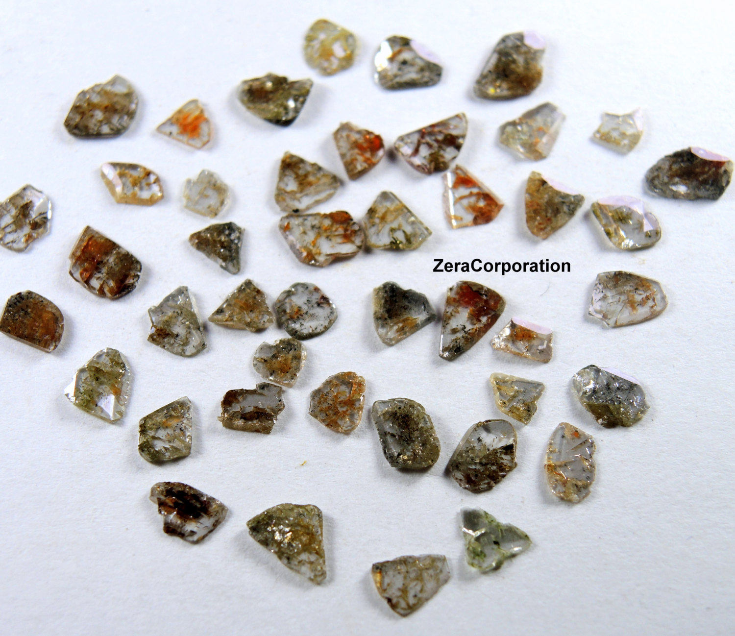 Natural Loose Diamond Slice Rose Polki Mix Color 2.50 to 5.00 MM 1.00 Ct Scoop Q131-1