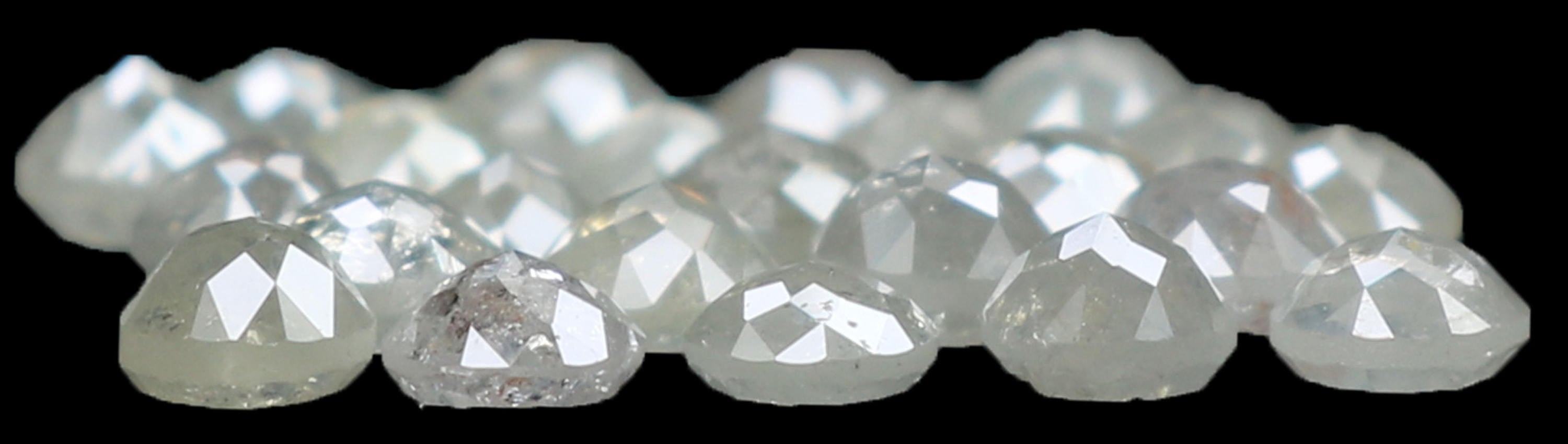 2.56 CT Natural Loose Round Rose Cut Diamond Grey Color Round Shape Diamond 2.70 MM Natural Loose Grey Color Round Rose Cut Diamond LQ5127