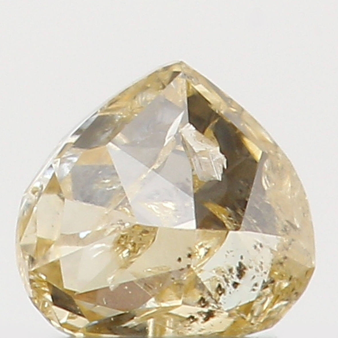 Natural Loose Diamond Heart Yellow Color I2 Clarity 3.00 MM 0.09 Ct KR764