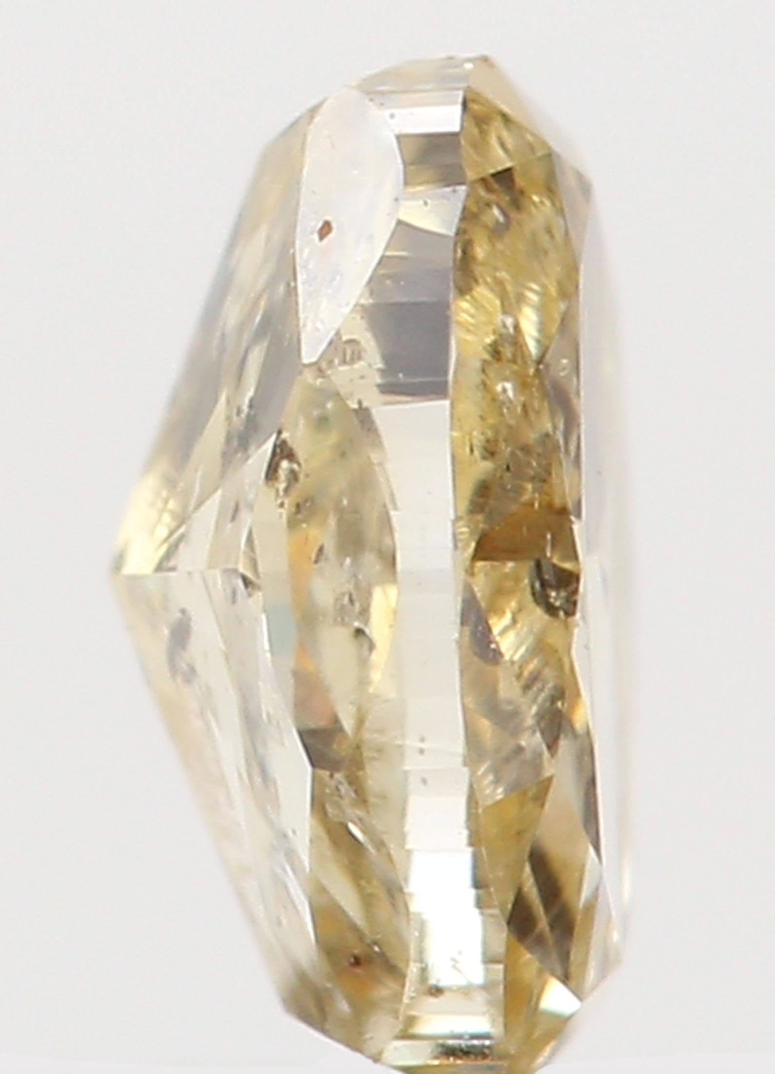 Natural Loose Diamond Oval Orange Yellow Color I1 Clarity 4.40 MM 0.26 Ct KR797