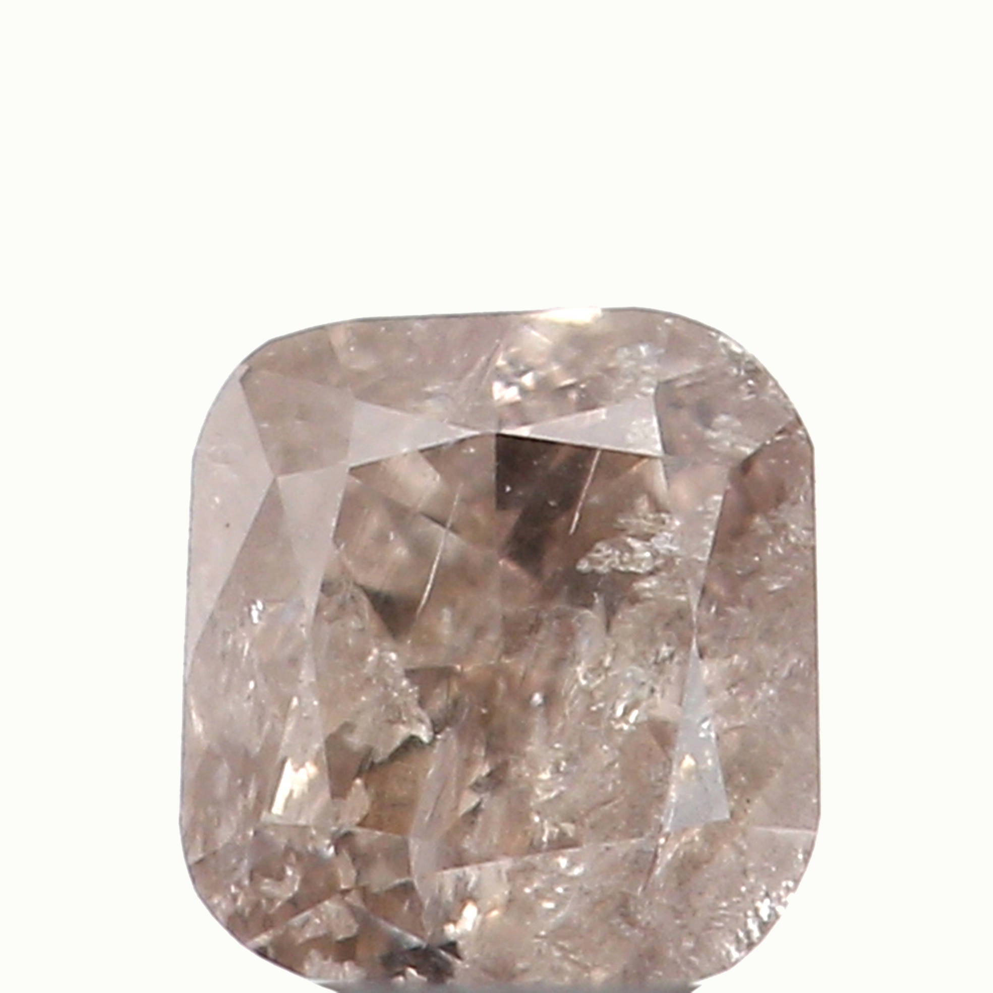 Natural Loose Diamond Cushion Brown Color I2 Clarity 2.80 MM 0.13 Ct KR986