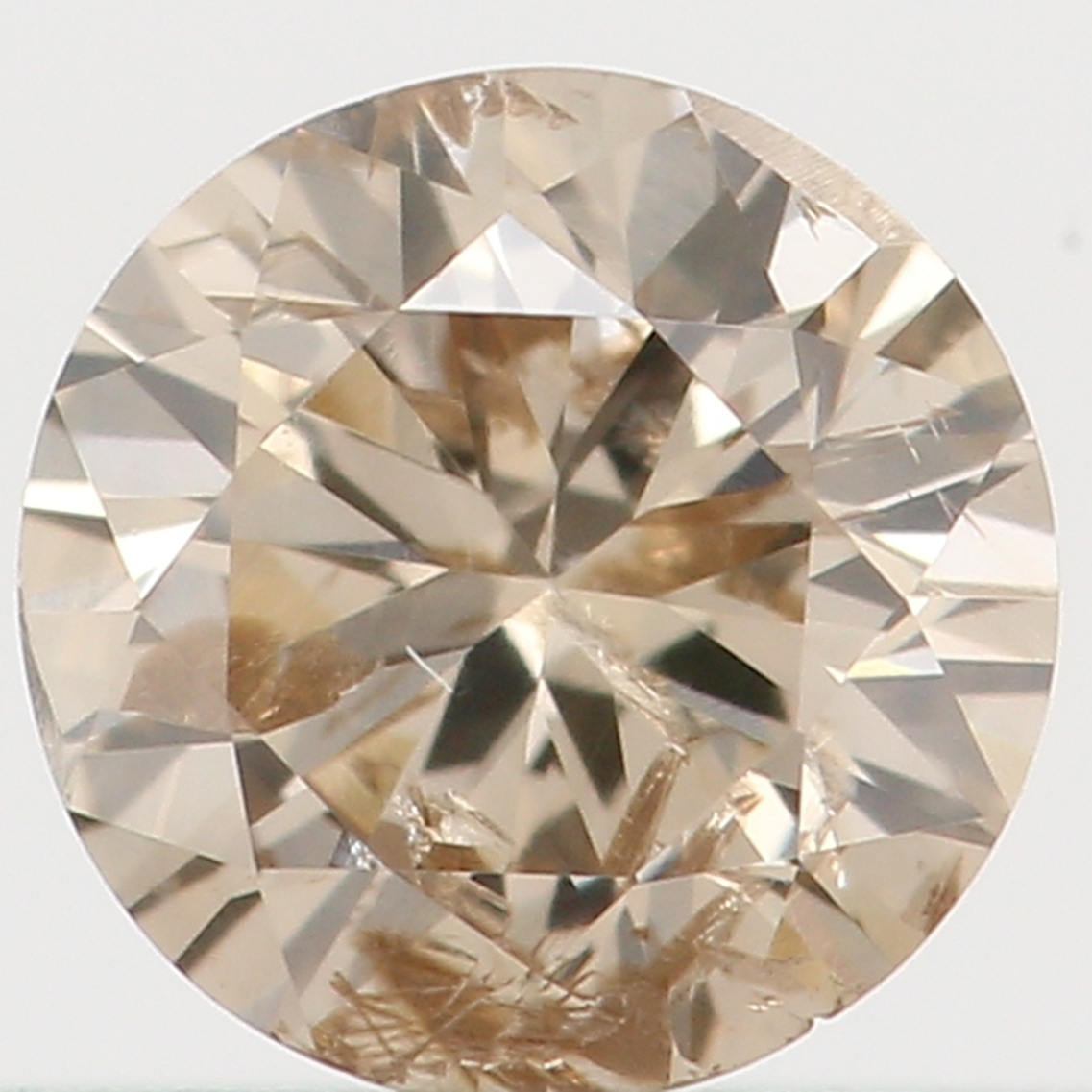 Natural Loose Diamond Round Brown Color I1 Clarity 3.80 MM 0.21 Ct L5939