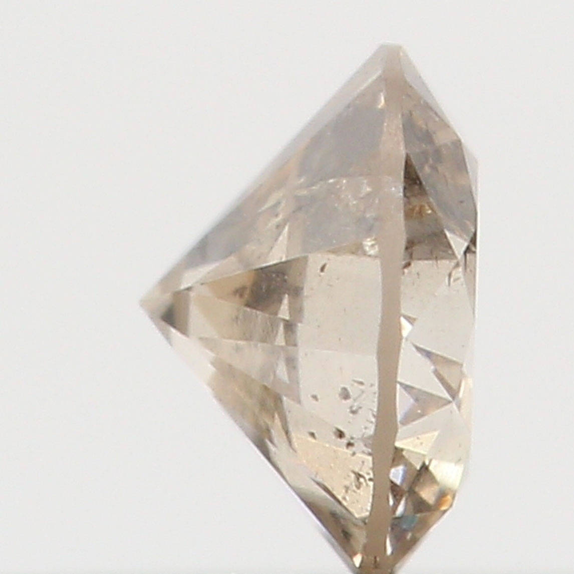 0.17 Ct Natural Loose Diamond, Brown Diamond, Round Diamond, Round Brilliant Cut Diamond, Sparkling Diamond, Rustic Diamond L4398