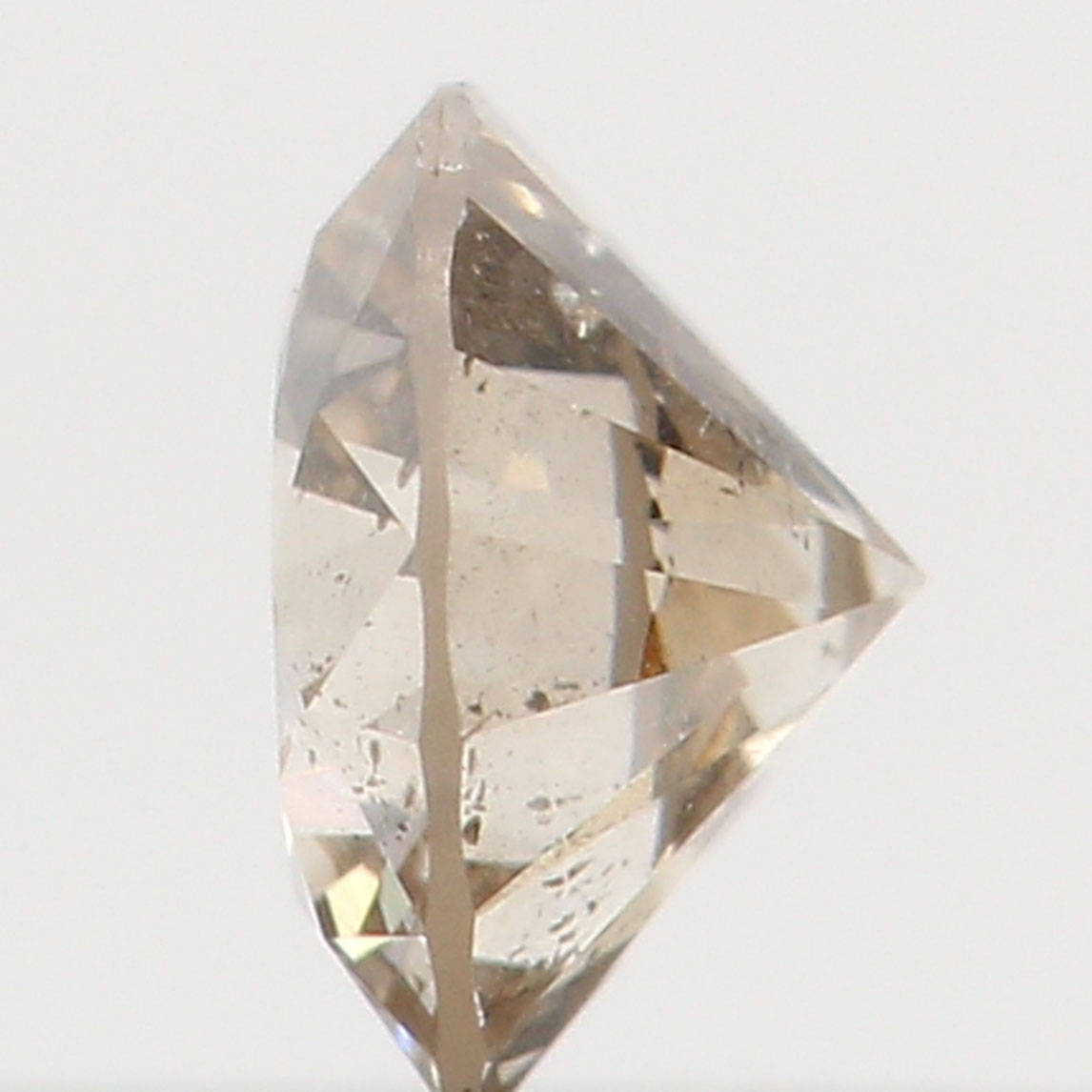 0.17 Ct Natural Loose Diamond, Brown Diamond, Round Diamond, Round Brilliant Cut Diamond, Sparkling Diamond, Rustic Diamond L4398