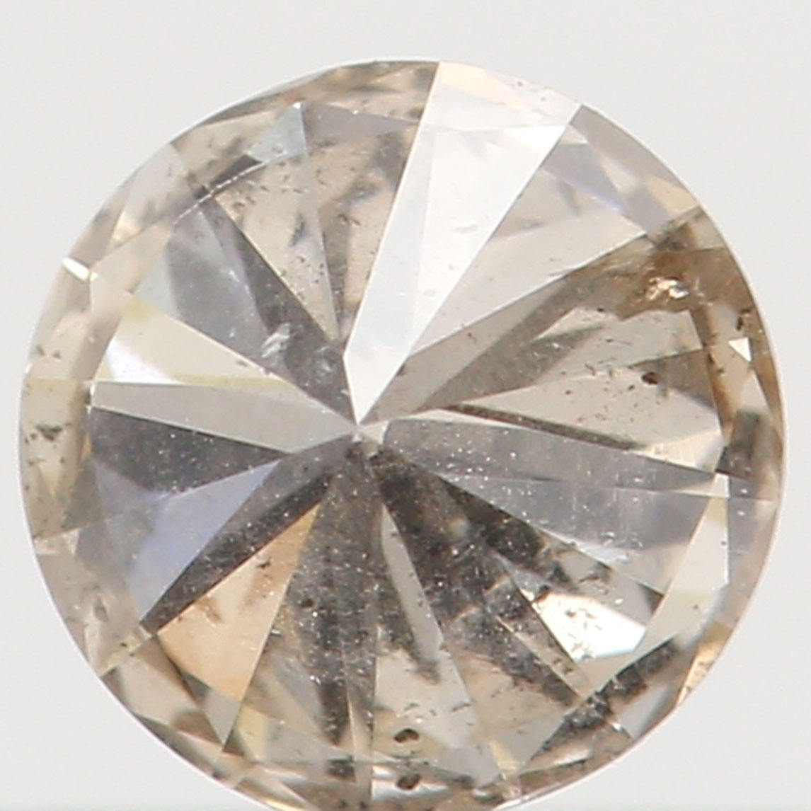 0.17 Ct Natural Loose Diamond, Brown Diamond, Round Diamond, Round Brilliant Cut Diamond, Sparkling Diamond, Rustic Diamond L4398