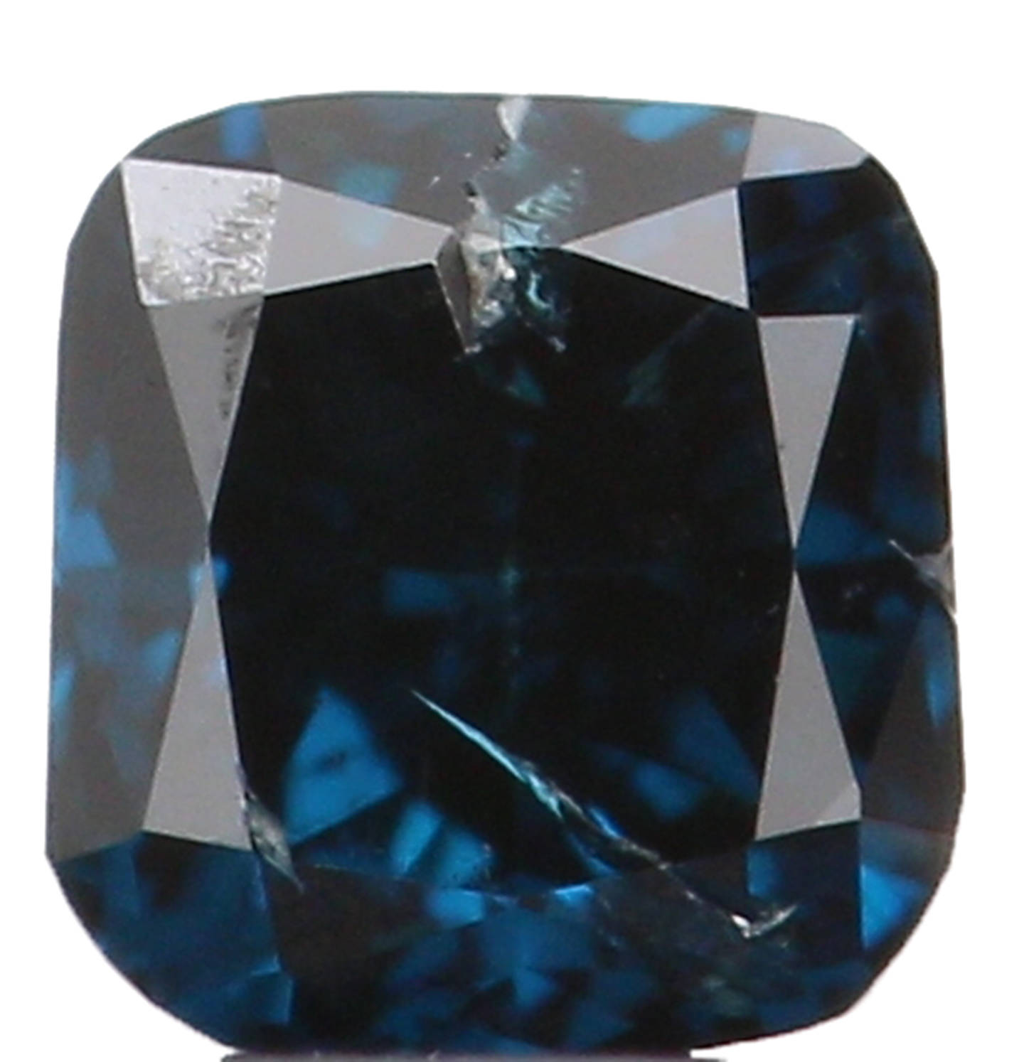 0.14 Ct Natural Loose Diamond, Cushion Diamond, Blue Diamond, Polished Diamond, Brilliant Cut Diamond, Rustic Diamond, Antique Diamond L4396