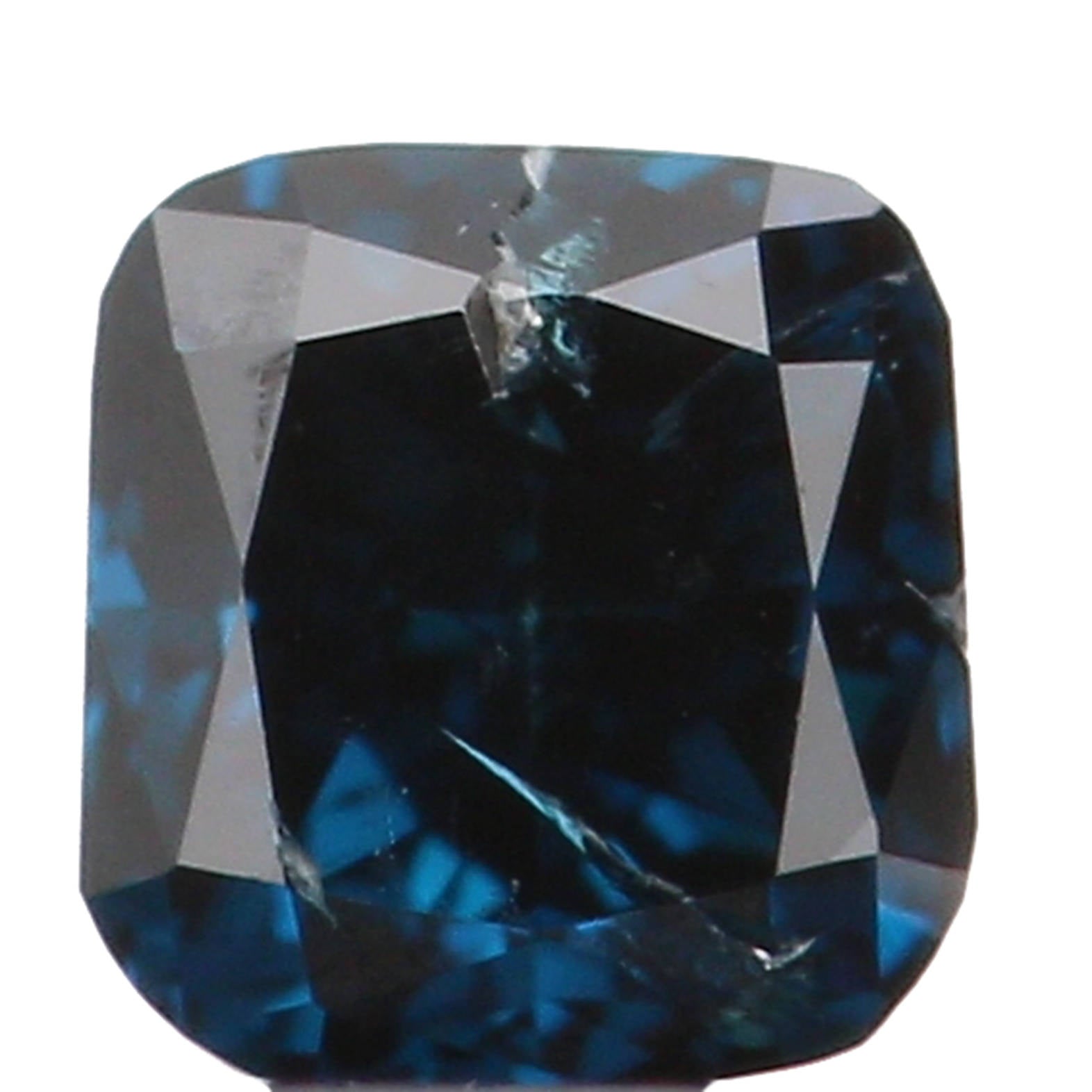 0.14 Ct Natural Loose Diamond, Cushion Diamond, Blue Diamond, Polished Diamond, Brilliant Cut Diamond, Rustic Diamond, Antique Diamond L4396