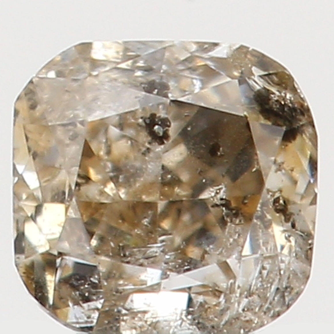 Natural Loose Diamond Cushion Brown Yellow Color I1 Clarity 2.80 MM 0.14 Ct L5412