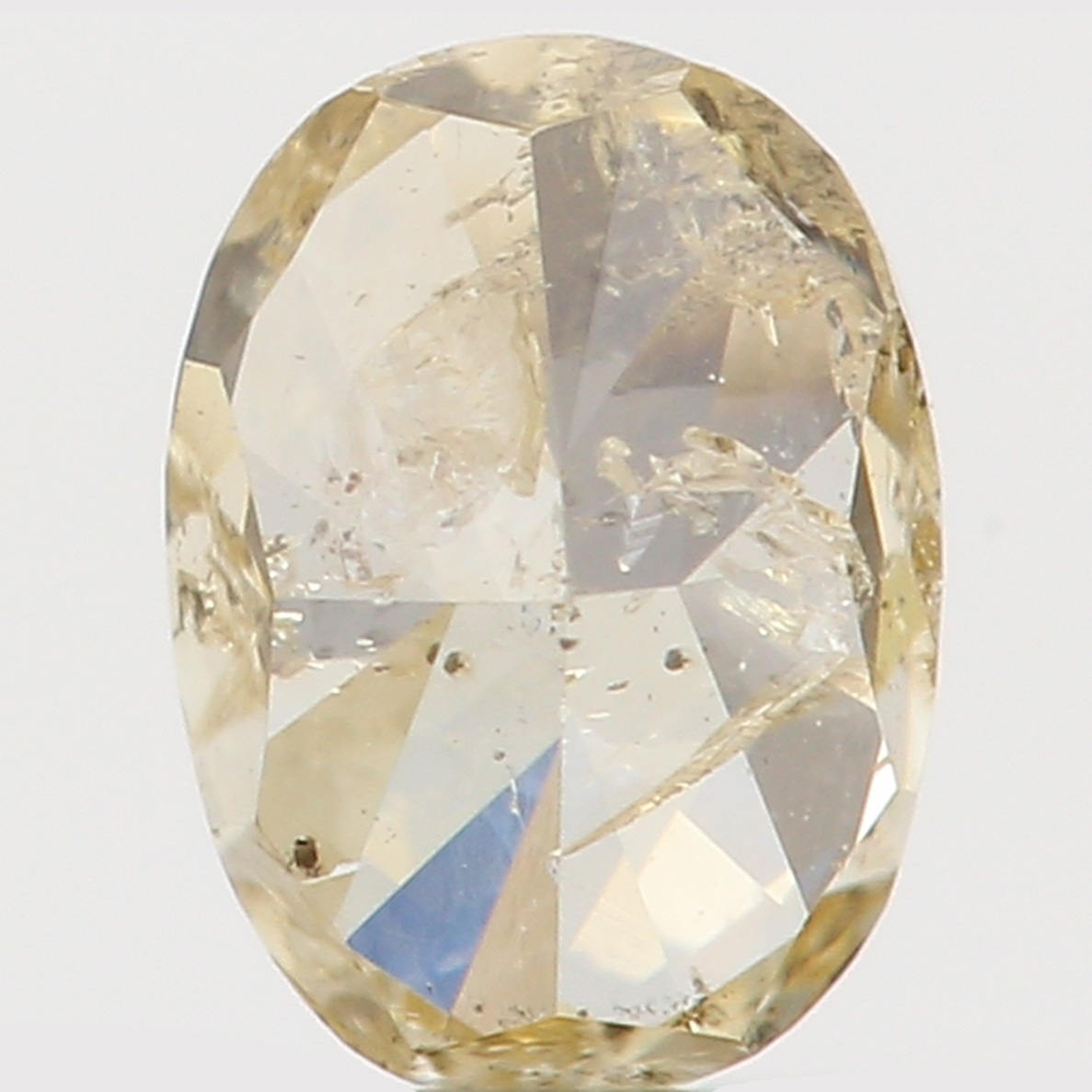 Natural Loose Diamond Oval Orange Yellow Color I2 Clarity 4.10 MM 0.22 Ct KR765